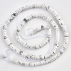 165pcs 4x2mm Natural White Howlite Heishi Disc Rondelle Spacer Stone Semi - Image 5