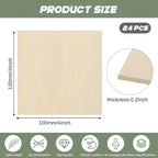 24 Pack Plywood Sheets, Unfinished Wood Boards Blanks - Image 2