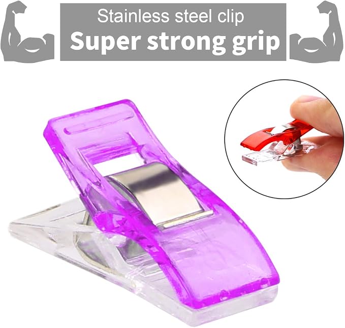 Yalis 100 Pcs Premium Sewing Clips Multipurpose Sewing Accessories Quilting - Image 3