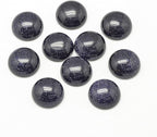 FASHEWELRY 50Pcs Natural Blue Goldstone Cabochons Flat Back Gemstone Cabochons by FASHEWELRY