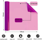 FUNKAKA Fluorescent Purple HTV Heat Transfer Vinyl Rolls - Image 3