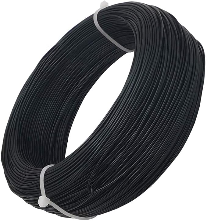INSPIRELLE 18 Gauge 377 Feet Black Aluminum Craft Wire Bendable Metal Wire by INSPIRELLE