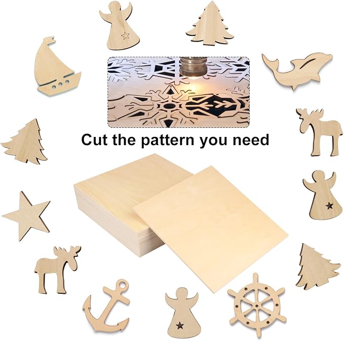 20 PCS 8 Inch Square Basswood Board, Thickness 6 mm, Basswood Sheets, balsa - Image 5