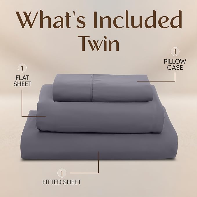 Utopia Bedding Twin Sheet Set – 3 Piece Bed Sheets - Image 2
