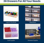 Akro-Mils 26-Drawer Plastic Drawer Storage Cabinet - Image 4