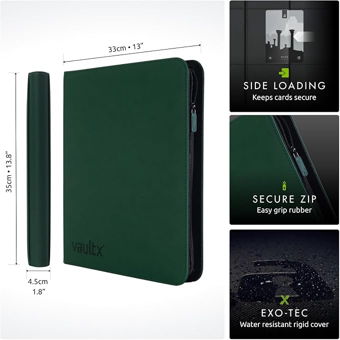 Vault X 12 Pocket Zip Trading Card Binder 480 Cards Exo-Tec | Holds 480 - Image 2