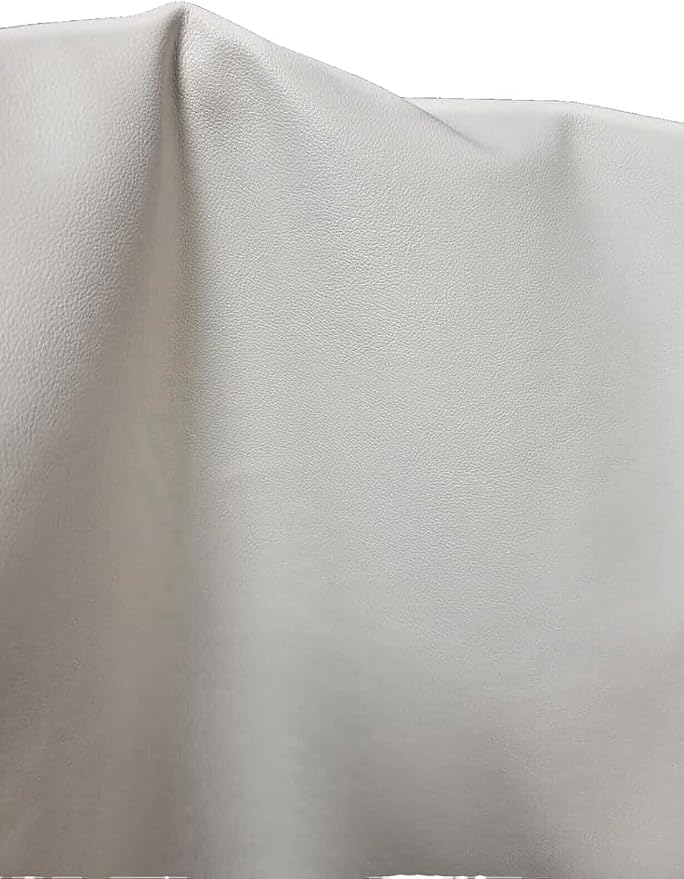 White Soft Faux Vegan Leather Sheet PU Peta Approved Vegan | 1 Yard Cut by the by NATLeathers