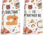 Quilters Gifts Kitchen Towels, Sewing Quilting Lovers Gifts Kitchen Towels by Unknown