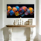 ZESTRILIA Colorful Discus Fish Canvas Wall Art, Vibrant Tropical Fish Print - Image 8