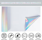 TORC Metallic HTV Heat Transfer Vinyl Roll 12" X 5FT Silver Holographic Iron on - Image 3