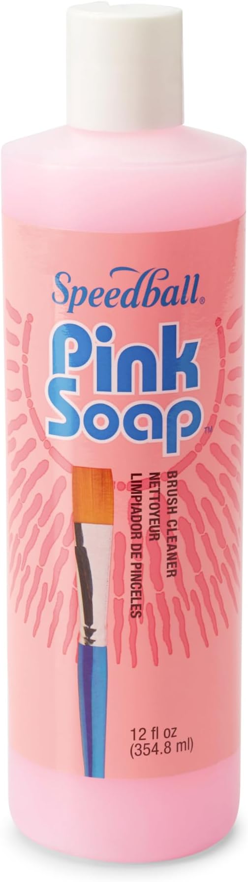 Pink Soap 12-Ounce Brush Cleaner and Conditioner by SpeedballArt