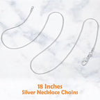 PAXCOO 25 Pack Chains for Jewelry Making, Necklace Chains Bulk Silver Plated - Image 4