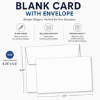 Heavyweight White Blank Cards - Image 2
