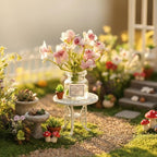 1Pc Miniature Flowers in Vase Set - Image 6