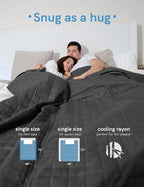YnM King Size Cooling Weighted Blanket - Image 5