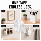 Nano Tape Double Sided Heavy Duty 2''×10Ft Removable Washable No Residue | - Image 7