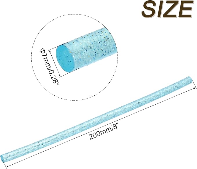 uxcell 30pcs 7mm x 200mm Mini Hot Glue Sticks - Image 2
