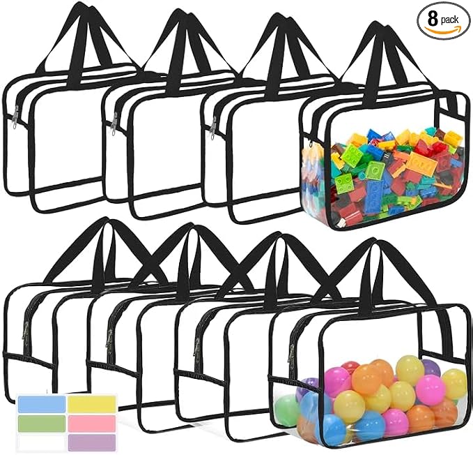 8 Packs Large Toy Storage Bags by Mhtdet