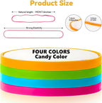 Large Rubber Bands Heavy Duty- 120PCS Colored 7" Elastic Band, Office Supplies - Image 6