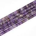 152pcs 4x2mm Natural Amethyst Heishi Disc Rondelle Spacer Stone Semi Precious by LIFAVOVY