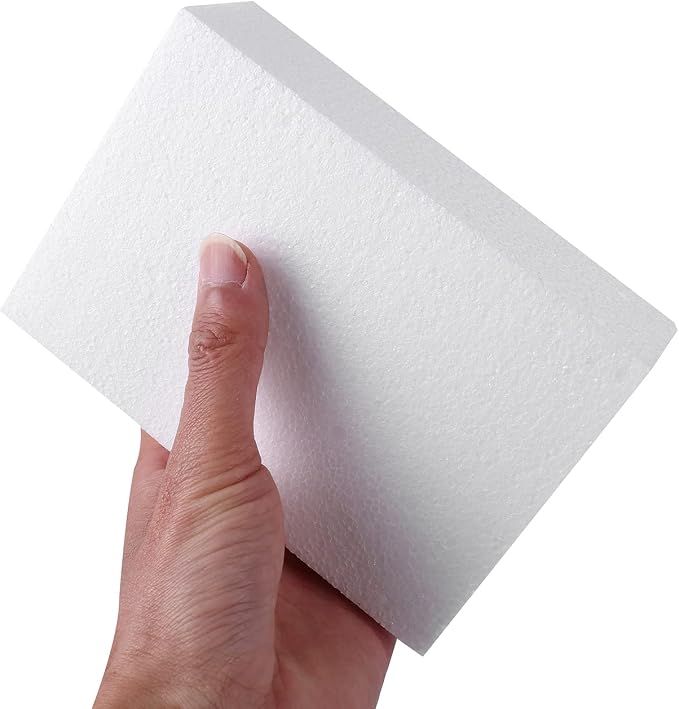 AMZQNART 8pcs 6x4x2in Craft Foam Blocks White - Image 3