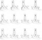 Artliving 3 Inch Acrylic Card Display Stands, Small Plastic Easels and by Artliving