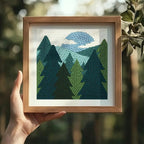 Doodlream Pine Tree Forest DIY Punch Needle Embroidery Kit - Image 6