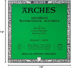 Arches Watercolor Paper Block, Cold Press, 7.9" x 7.9", 140 pound - Image 4