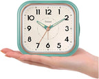 Tinload 4.3" Vintage Retro Analog Alarm Clock, Super Silent Non Ticking Clock - Image 4