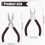 Mudder 2 Pieces Jewelry Making Tool Bail Making Pliers 6 in 1 Jewelry Wire - Image 2