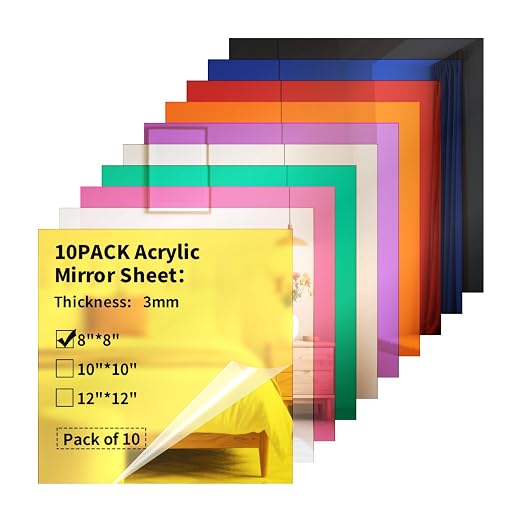 Mirror Acrylic Sheets 1/8 ” Thick by gdhwcxl