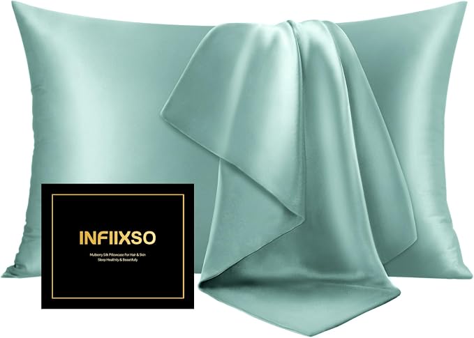 INFIIXSO Mulberry Silk Pillow Case King Size, Silk Pillowcase by INFIIXSO
