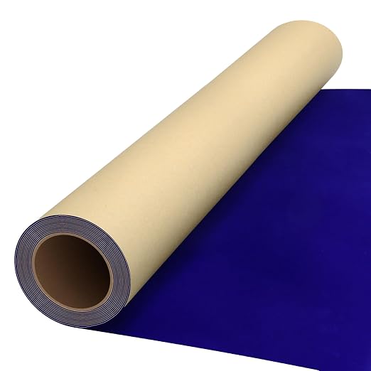 Biaungdo Self Adhesive Felt Sheets, Dark Blue Felt Sheet 17.7 x 117 Inch | by Biaungdo