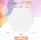480 PCS 1" Piecing Paper for Quilting, Hexagon Quilting Templates | for DIY - Image 2
