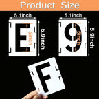YEAJON 5 Inch Letter Stencils Symbol Numbers Craft Stencils, Chalkboard - Image 2