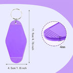 8PCS Motel Keychain Blank Hotel Key Tags Holder - Image 2