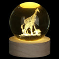 MAIBAOTA 3D Giraffe Decor Crystal Ball 2.4 Inches Glass Ball Giraffe Gifts by MAIBAOTA