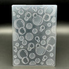 3D Plastic Embossing Folder Template Bubbles Texture A6 Size by Unknown