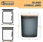 SHOWIN Thick Candle Jars for Making Candles 16 Pcs, 7 OZ Empty Jars - Image 4