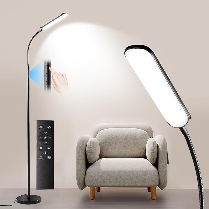 Yikuneng Dimmable LED Floor Lamp, Super Bright Reading Lamps Floor Standing lamp by Yikuneng