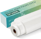 HTVRONT Clear Sublimation HTV Vinyl Matte 12" X 20FT by HTVRONT