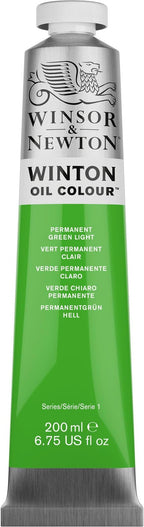 Winsor & Newton Winton Oil Color, 200ml Tube, Permanent Green Light - Image 11