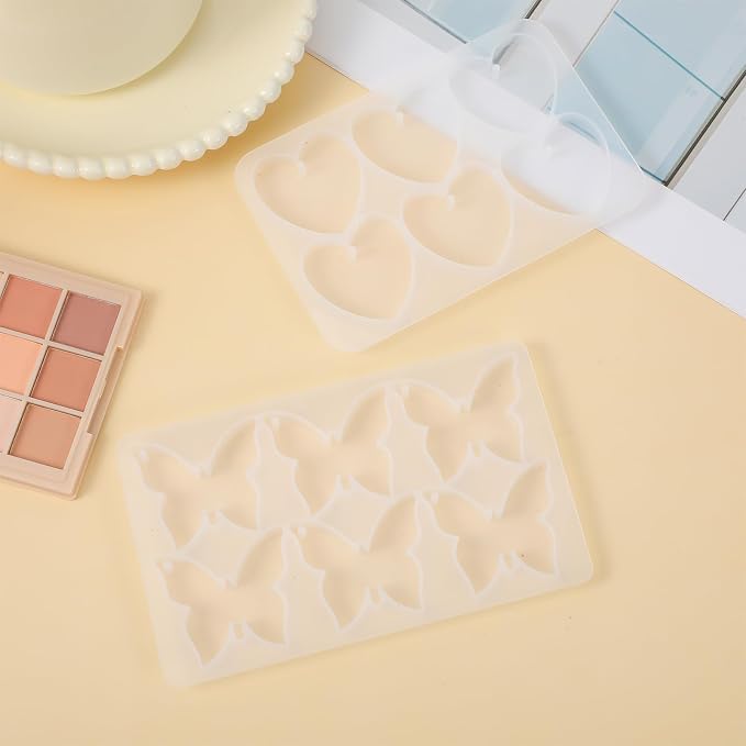 Butterfly Molds Silicone, 2 Pack Fondant Molds 6 Grids Epoxy Resin Mold - Image 5