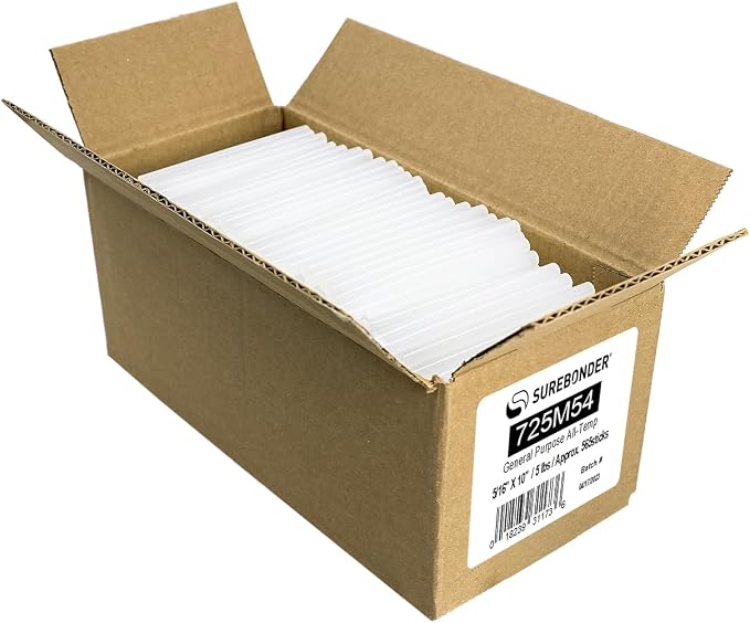 Surebonder Mini Size Clear Dual Temp Hot Glue Sticks – 5 lb Box, & All-Purpose - Image 3