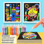 RivanPal Colorful Sand Art Kit Crafts, 26 Different Cartoons - Image 2
