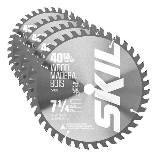SKIL 75740W 7-1/4-Inch 40-Tooth Carbide Tipped Circular Saw Blade by Unknown