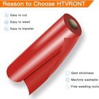 HTVRONT Heat Transfer Vinyl Red HTV Vinyl Rolls - Image 3