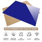 Gute 6Pcs Cast Acrylic Sheet, Acrylic Sheet Opaque Plastic Sheet 8 x 8 Inch - Image 5