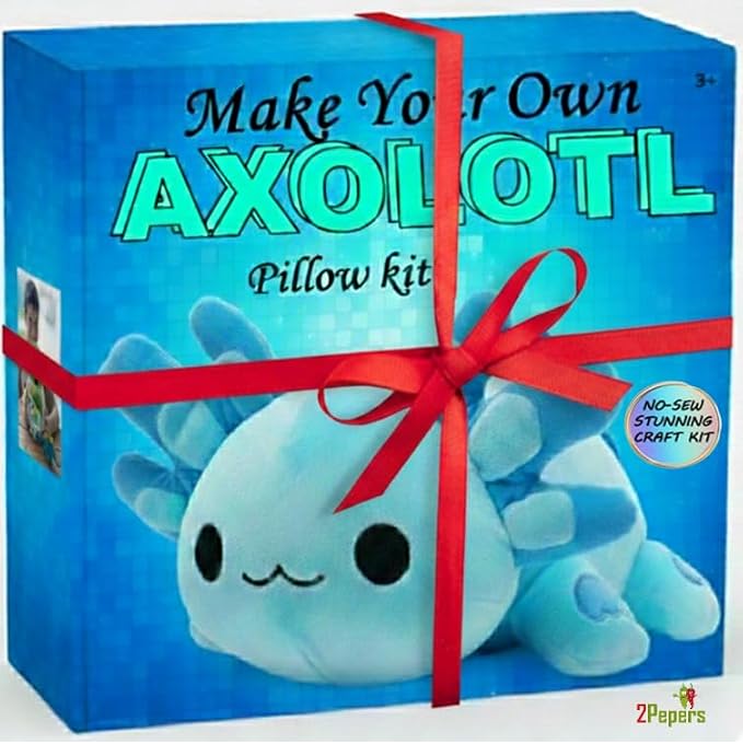 Axolotl Plushie Kit, DIY Animal Toy Crafts - Image 4
