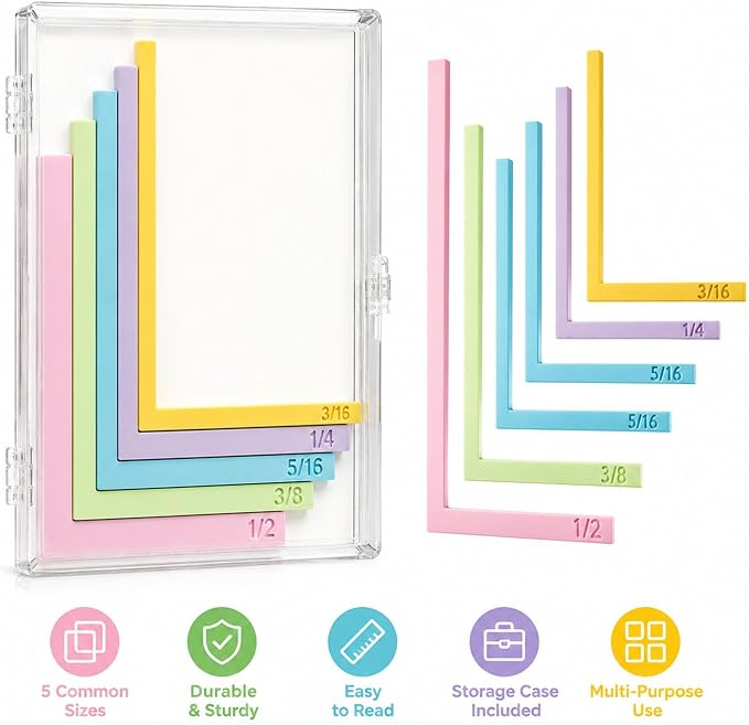 7pcs Paper Crafting Alignment Guides - Image 4